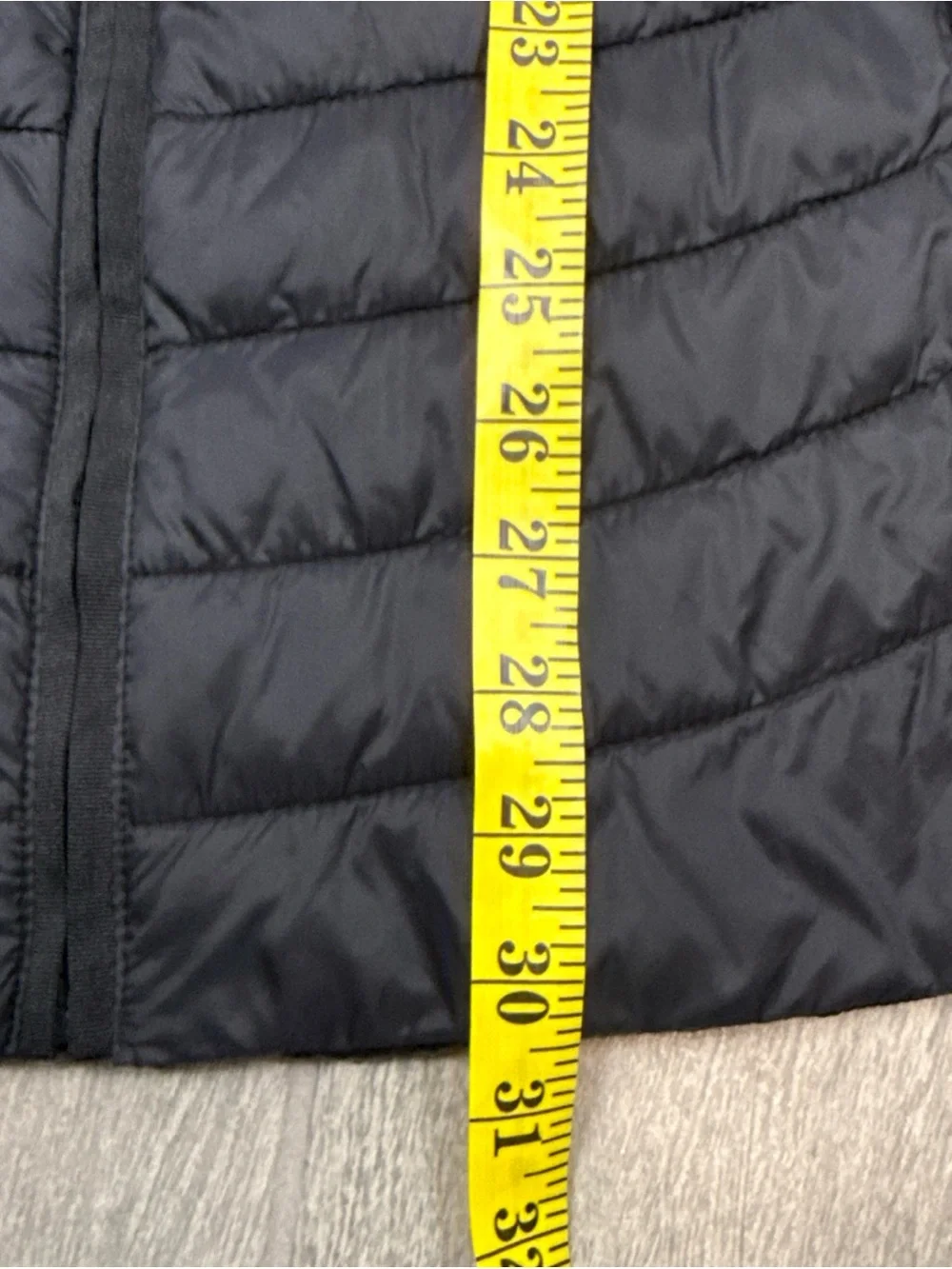 GAP Upcycled Long Puffer Hooded Lightweight Coat Parka Jacket XS Black Packable